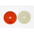 Sharp type Spiral shape white diamond polishing pad